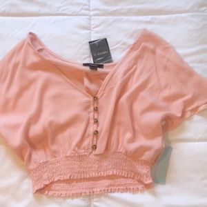 Pink crop top